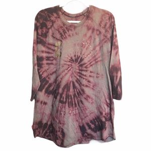 LIVE FIT men’s 1/4 sleeves shirt bleached size 2X